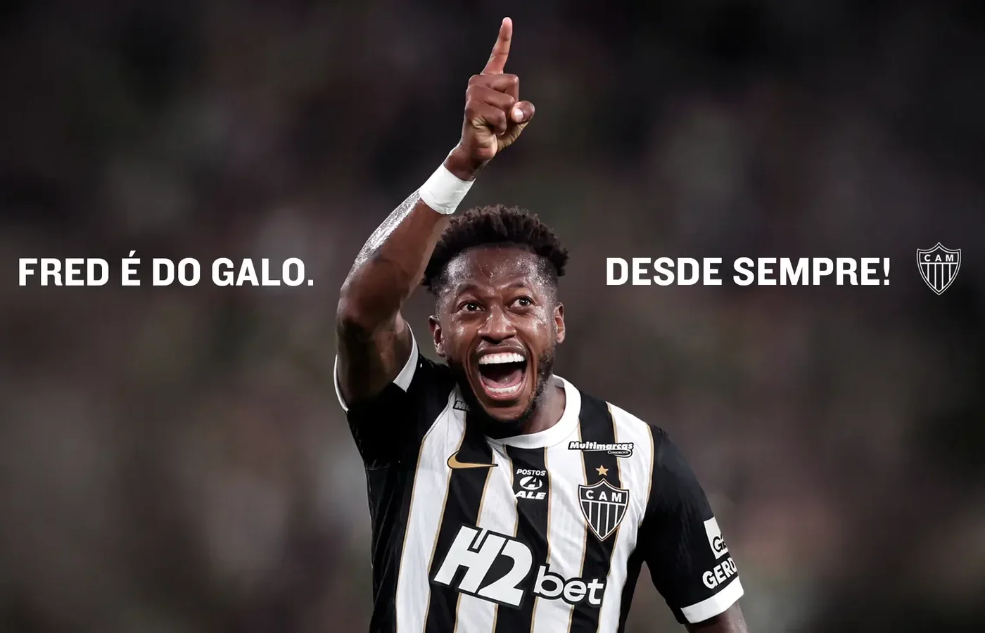 Atlético-MG fecha contrato com Fred até 2029 e anuncia camisa 7