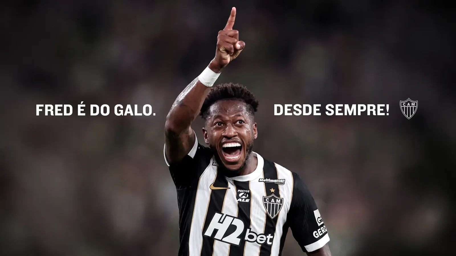 Atlético-MG fecha contrato com Fred até 2029 e anuncia camisa 7